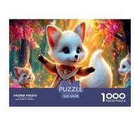 Fox 1000 Pezzi Puzzle Regali Di Festa Animal Qualità Premium Sfide Extra Divertenti Intrattenimento Creativo 52x38cm/1000pcs