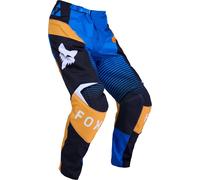 FOX 180 Collect Pantaloni da motocross, blu/giallo, Taglia 34