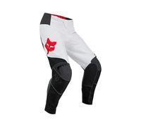 Fox 180 Flow Pantaloni da Motocross, Bianco/Rosso, 34