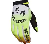 FOX 180 Hello Future Special Edition Guanti da motocross, bianco-giallo, taglia 2XL per maschi