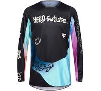 FOX 180 Hello Future Special Edition Maglia da motocross, nero, taglia 2XL per maschi