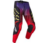 FOX 180 Honda Pantaloni Motocross, nero/rosso, Taglia 26