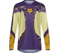 FOX 180 Image Print Maglia Motocross, viola/giallo, Taglia L