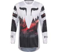 FOX 180 Kairos Maglia da motocross, bianco/nero/rosso, Taglia XL
