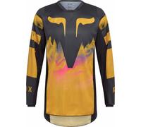 FOX 180 Kairos Maglia da motocross, nero/giallo, Taglia M