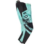 FOX 180 Kairos Pantaloni da motocross per ragazzi, nero-turchese, taglia XL