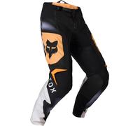 FOX 180 Noble Pantaloni da motocross, nero/bianco/arancione, Taglia 34