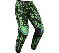 Fox 180 Peril Pantaloni motocross, nero-verde, taglia 30 per maschi