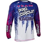 FOX 180 Pro Circuit Maglia Motocross, violet, Taglia XL