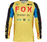 FOX 180 Race Spec Motocross Jersey, blu-giallo, taglia 2XL per maschi