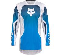 FOX 180 Shield Maglia da motocross, bianco-blu, taglia L per maschi