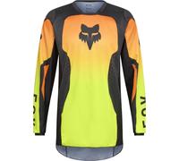 FOX 180 Shield Maglia da motocross, nero-giallo, taglia L per maschi