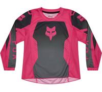 FOX 180 Shield Maglia motocross bambina, nero-rosa, taglia S per ragazza