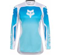 FOX 180 Shield Maglia motocross da donna, bianco-blu, taglia S per donne