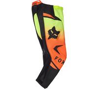 FOX 180 Shield Pantaloni da motocross per ragazzi, nero-arancione, taglia 26
