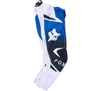FOX 180 Shield Pantaloni da motocross per ragazzi, nero-bianco-blu, taglia XL
