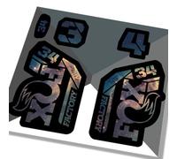 Fox 34 Factory Fork Decals 2021 - Nebula - Licensed By Fox Gloss