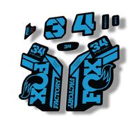 FOX 34 Step Cast SC 2021 Factory Forcella Decalcomanie Sospensione Adesivo...