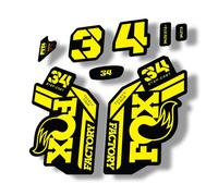 FOX 34 Step Cast SC 2021 Factory Forcella Decalcomanie Sospensione Adesivo...
