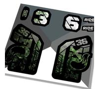 Fox 36 Factory 2021 Fork Decals - Jungle - Licensed By Fox Gloss
