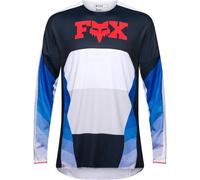 FOX 360 Fade Maglia da motocross, bianco/blu, Taglia XL