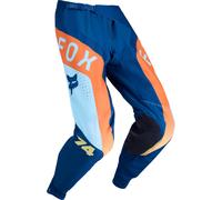 FOX 360 Tine Pantaloni da motocross, blu-arancione, taglia 34 per maschi