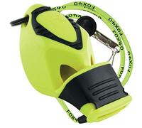 Fox 40 Epik - Fischietto CMG (con gommino per l'imboccatura) con cordino da collo, NEON YELLOW