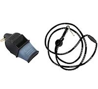 Fox 40 Sonik Blast CMG - Flauto Whistle con Cinghia, Colore: Nero