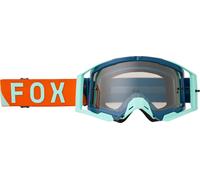 FOX Airspace Tine Maschera da motocross, turchese-arancione per maschi