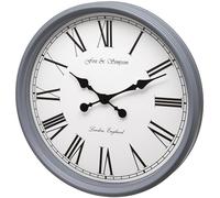 Fox and Simpson 50cm Extra Large Grey Grand Central Station Wall Clock