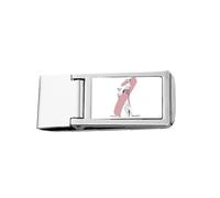 Fox Animal Stands Carne Cibo bs Sottile Fermasoldi Acciaio Titolare Tasca Portafoglio