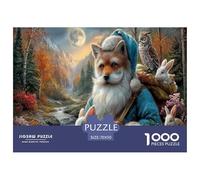 Fox anziano Puzzle Impossibili 1000 Pezzi foresta Stream Decorazione Per La Casa. Giochi Rilassamento E Intelligence Per Adulti E Ragazzi Da 14 Anni 70x50cm/1000pcs