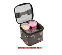 Fox Aquos Camo Bait Storage M , M+ , L BORSE PORTA BARATTOLI BOILIS IN EVA