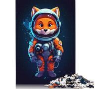 Fox Astronaut Jigsaw Puzzle Impossible 1000Pcs Decorazione Per La Casa. Rilassamento E Intelligence Per Adulti E Ragazzi Da 14 Anni 1000pcs (75x50cm)