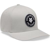 FOX Badge Flexfit Cap, Grigio chiaro, Taglia L/XL