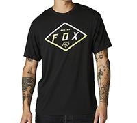 Fox Badge Ss Tech - Maglietta da uomo, colore: Nero