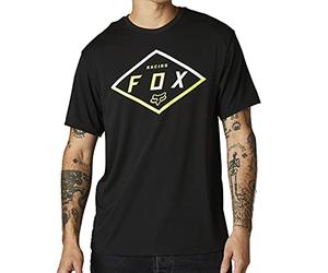 Fox Badge Ss Tech - Maglietta da uomo, colore: Nero