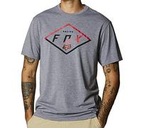 Fox Badge Ss Tech Tee Heather Graphite