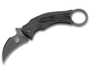 FOX/Bastinelli Black Bird Folding Karambit, Lama N690Co Nera, Manici in G10 Nero FX-591