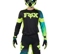 FOX Bluza 360 Streak Black/Yellow L, Felpa Unisex Adulto, Nero, L