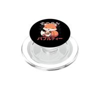Fox Boba Tea Kawaii Bubble Tea Fox Anime Neko Red Fox PopSockets PopGrip per MagSafe