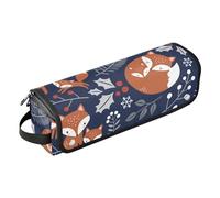 Fox - Borsa per attrezzi da parrucchiere per mamma e bambino, con tappetino resistente al calore, borsa per capelli portatile per arricciacapelli, piastra per capelli, spazzole, pinze ed elastici per
