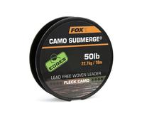 Fox Camo Sott'acqua Leader Senza Piombo 50Lb - 10M / Pesca Al Carpf