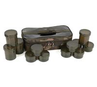 Fox Custodia per esche Camolite per 12, 8 o 6 vasi (12 vasi)