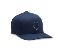 Fox Cappellino Uni Logo Head Flexfit Berretto Baseball Fitted cap L/XL (58-61 cm) - Blu Scuro