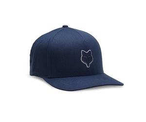 Fox Cappellino Uni Logo Head Flexfit Berretto Baseball Fitted cap L/XL (58-61 cm) - Blu Scuro