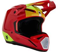 FOX V1 Ballast MIPS Casco Motocross, rosso-giallo, taglia L