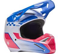 Fox Casco da motocross V1 Collect Junior rosa-blu Taglia L