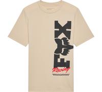 FOX Checker Maglietta giovanile, beige/nero, Taglia YL