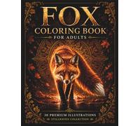 Fox Coloring Book for Adults: 30 Premium Fox Illustrations Inspired by Mandalas, Sacred Geometry, Botanical Elegance & Woodland Design for Relaxation and Stress Relief